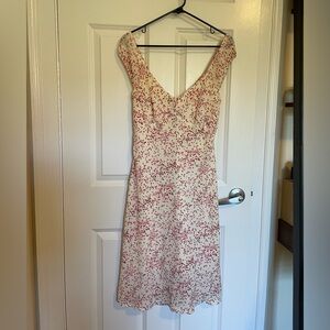 Jonathan Martin Cream and Red Floral Dress